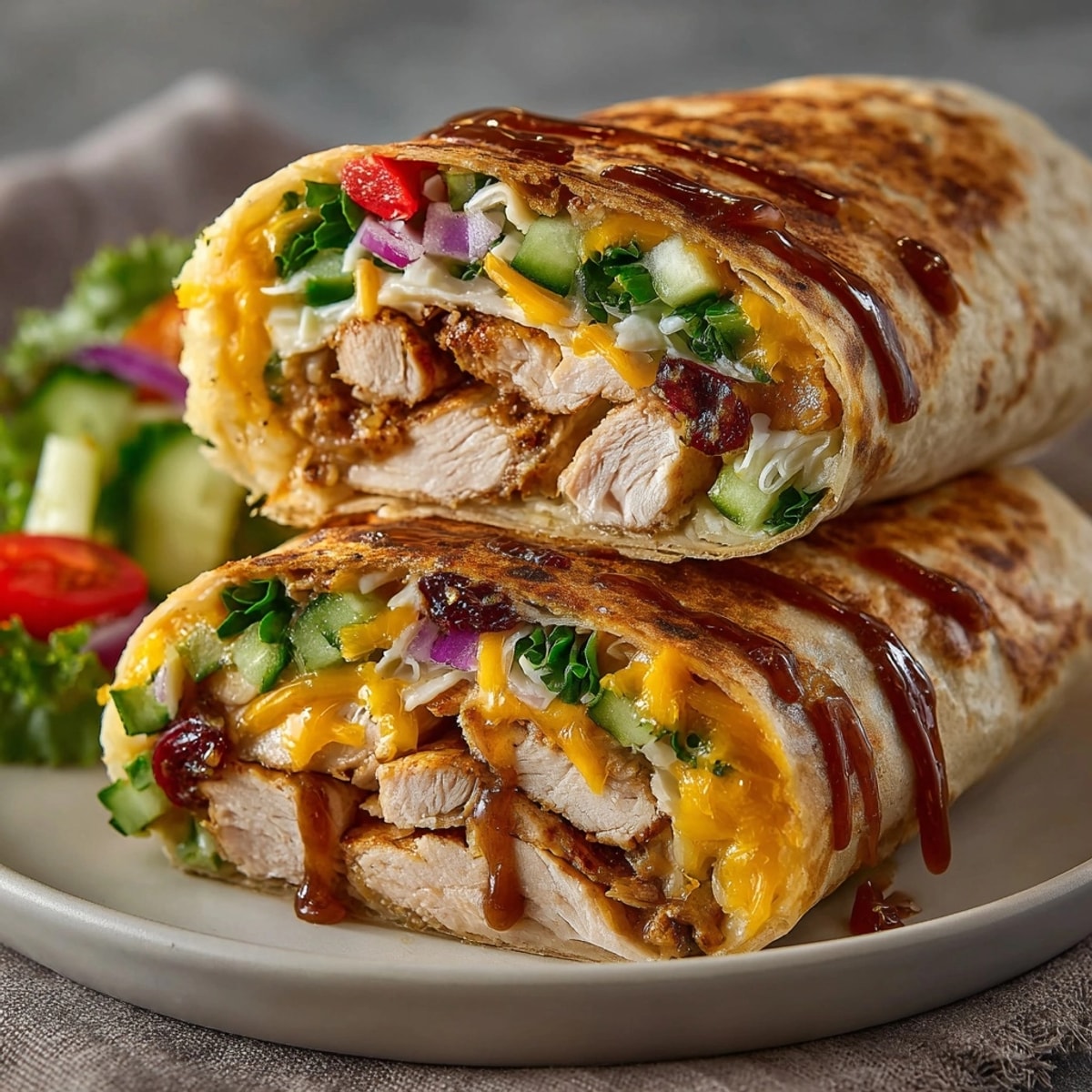 Thanksgiving Leftover Turkey Wrap Bar photo showcasing delicious ingredients ready for assembly.