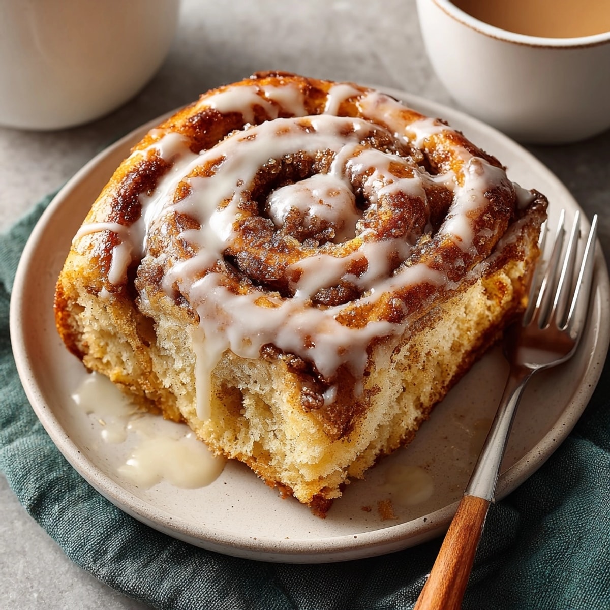 Golden-brown Pumpkin Spice Cinnamon Roll Bread slices, capturing the flavors of fall with every delicious bite.