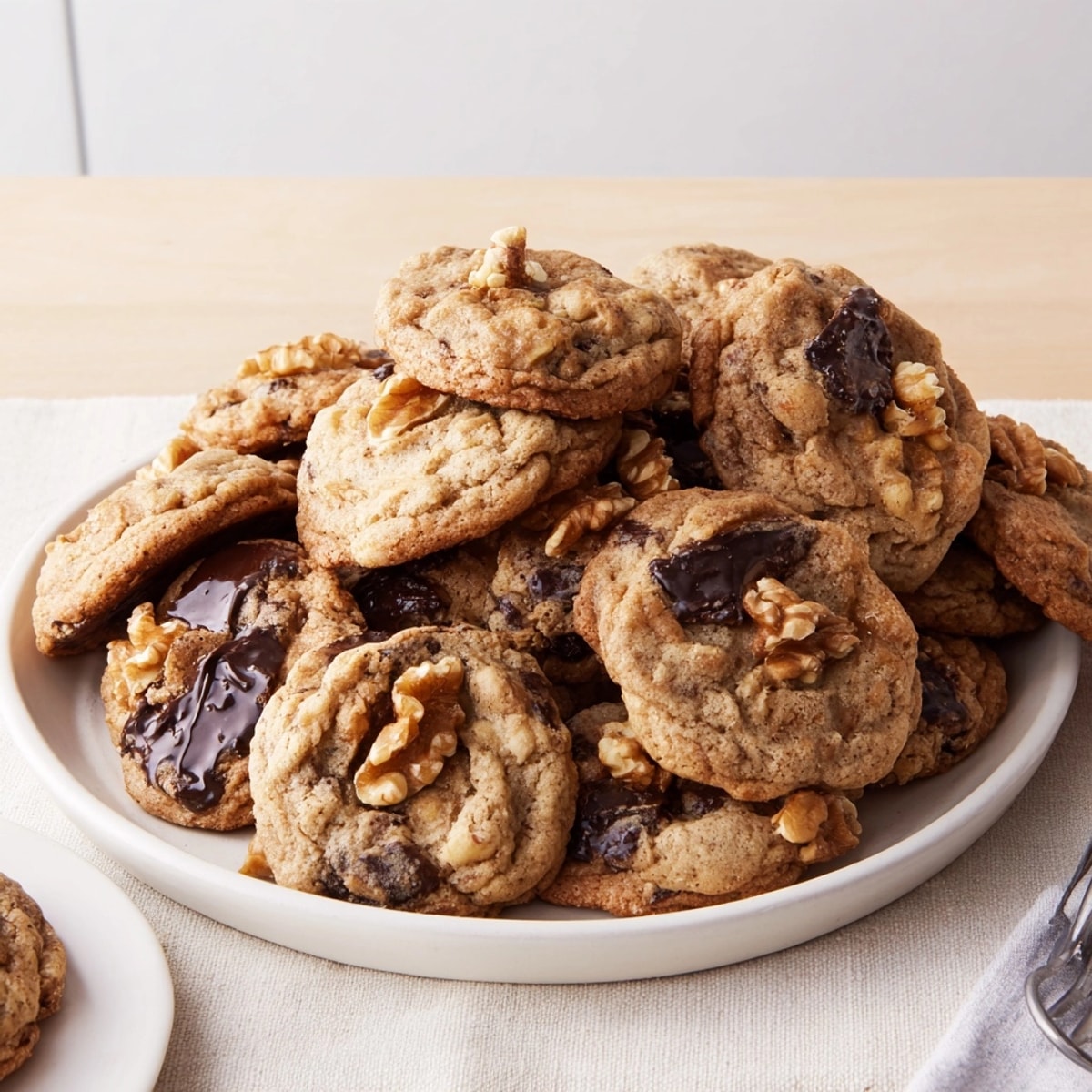 Golden Chewy Brown Sugar Maple Cookies fresh from the oven, rich scent filling the air.