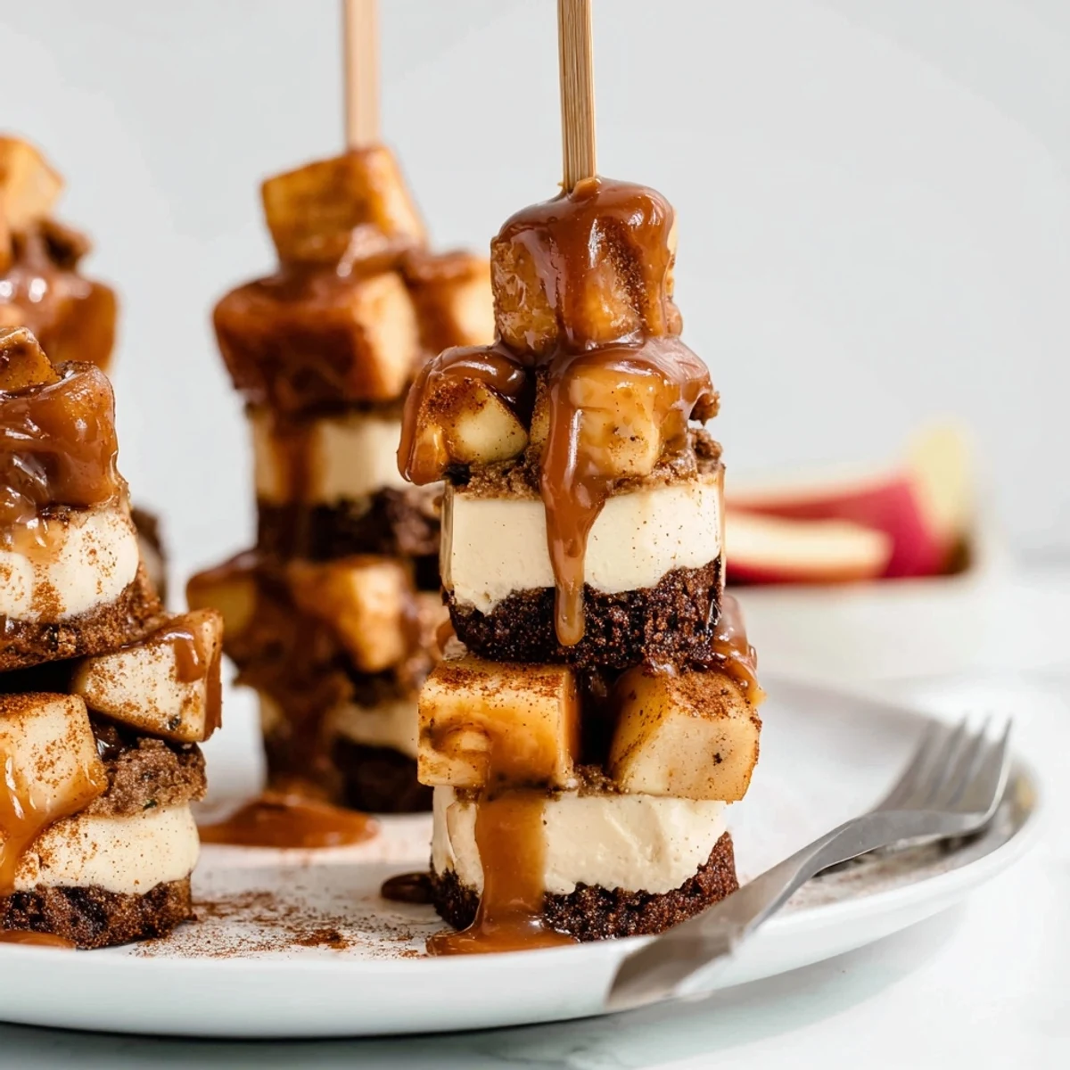 Caramel Apple Chai Cheesecake Cake