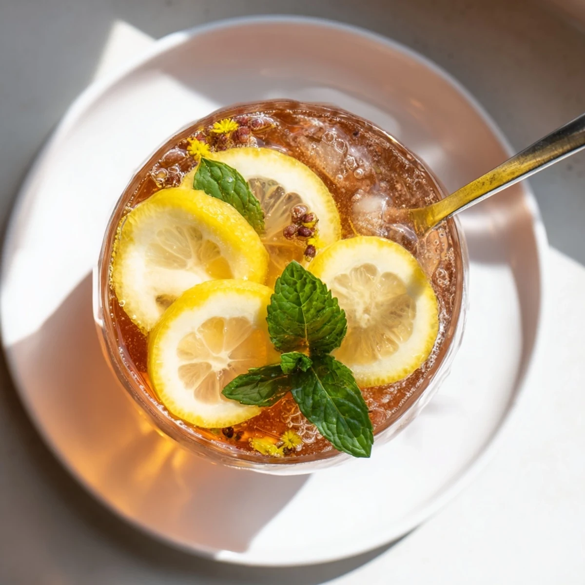 Homemade Kombucha-Style mocktails bursting with flavors and a gentle fizzy texture.  