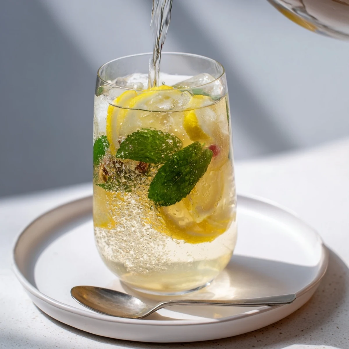 Deliciously tangy Kombucha-Style mocktails, perfect served cold with citrus slices.