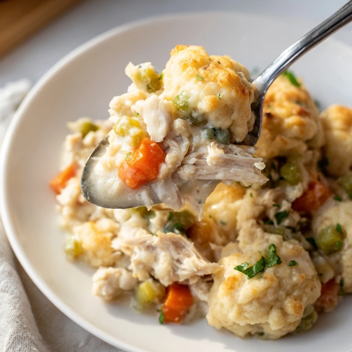 Chicken Dumplings Casserole Bake