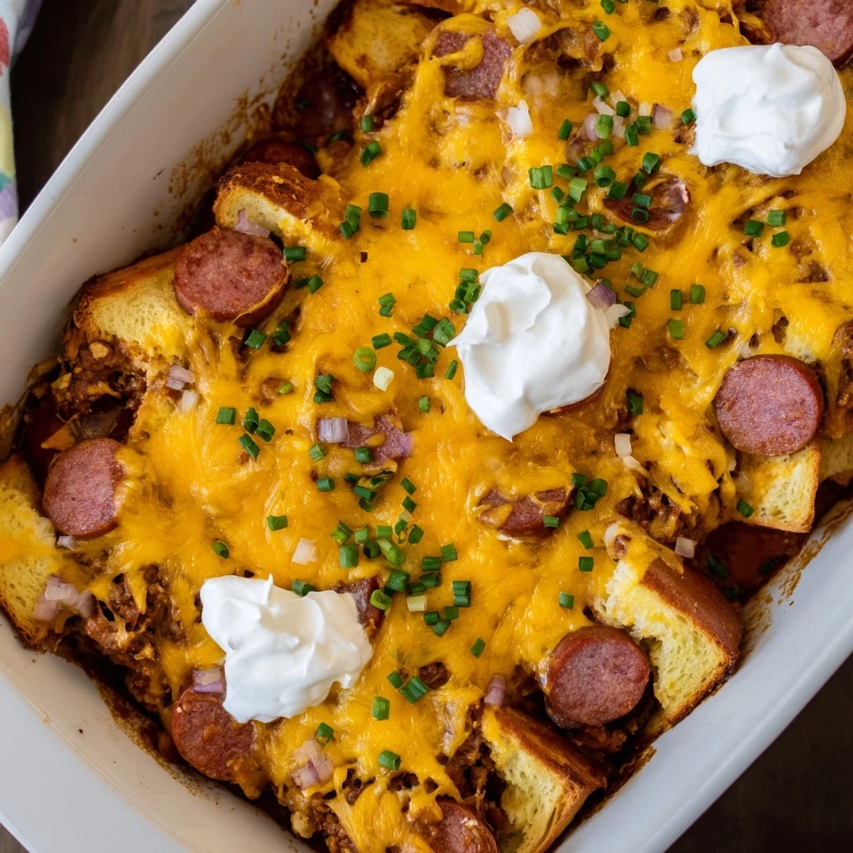 Chili Dog Casserole Bake