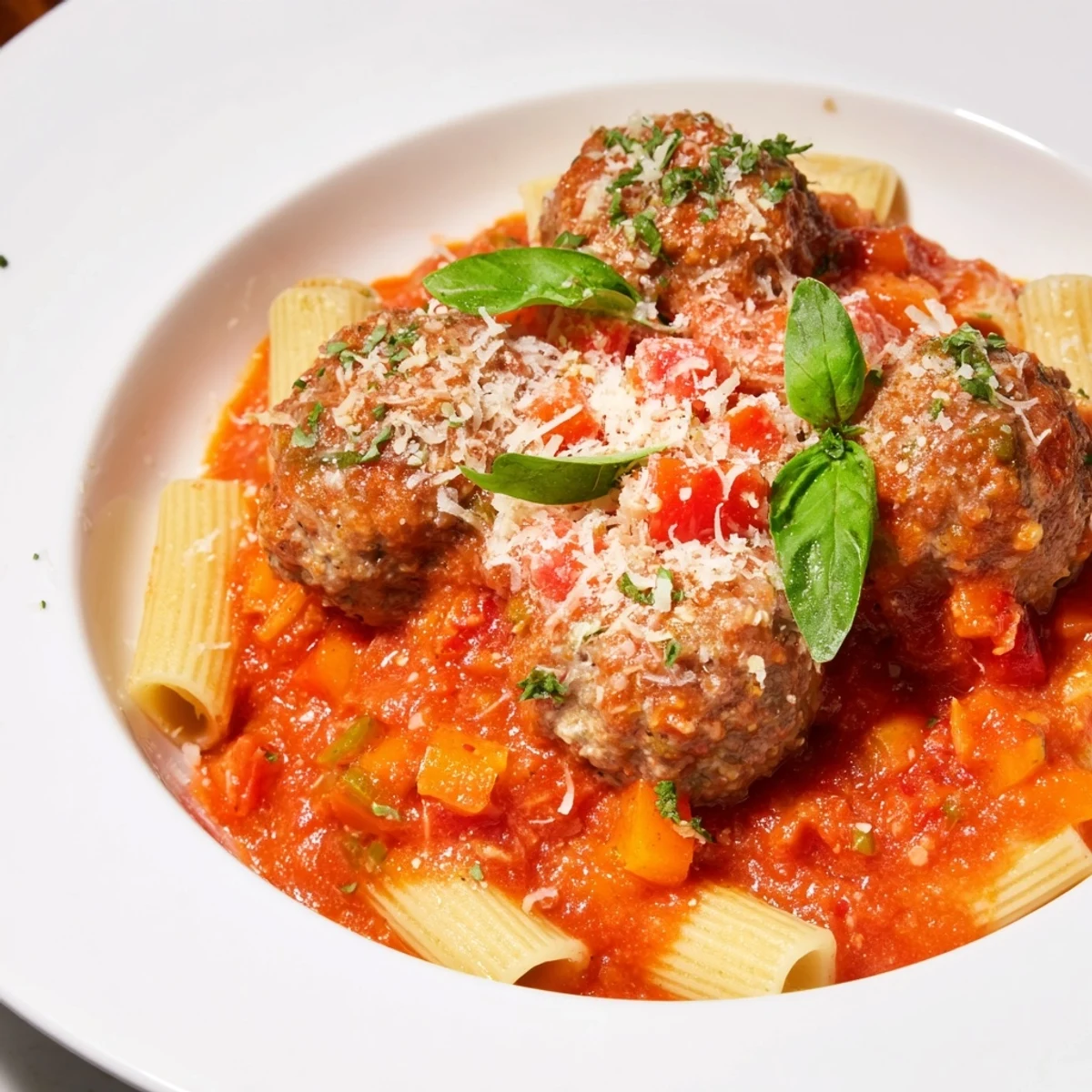 Italian Meatball Pasta Skillet