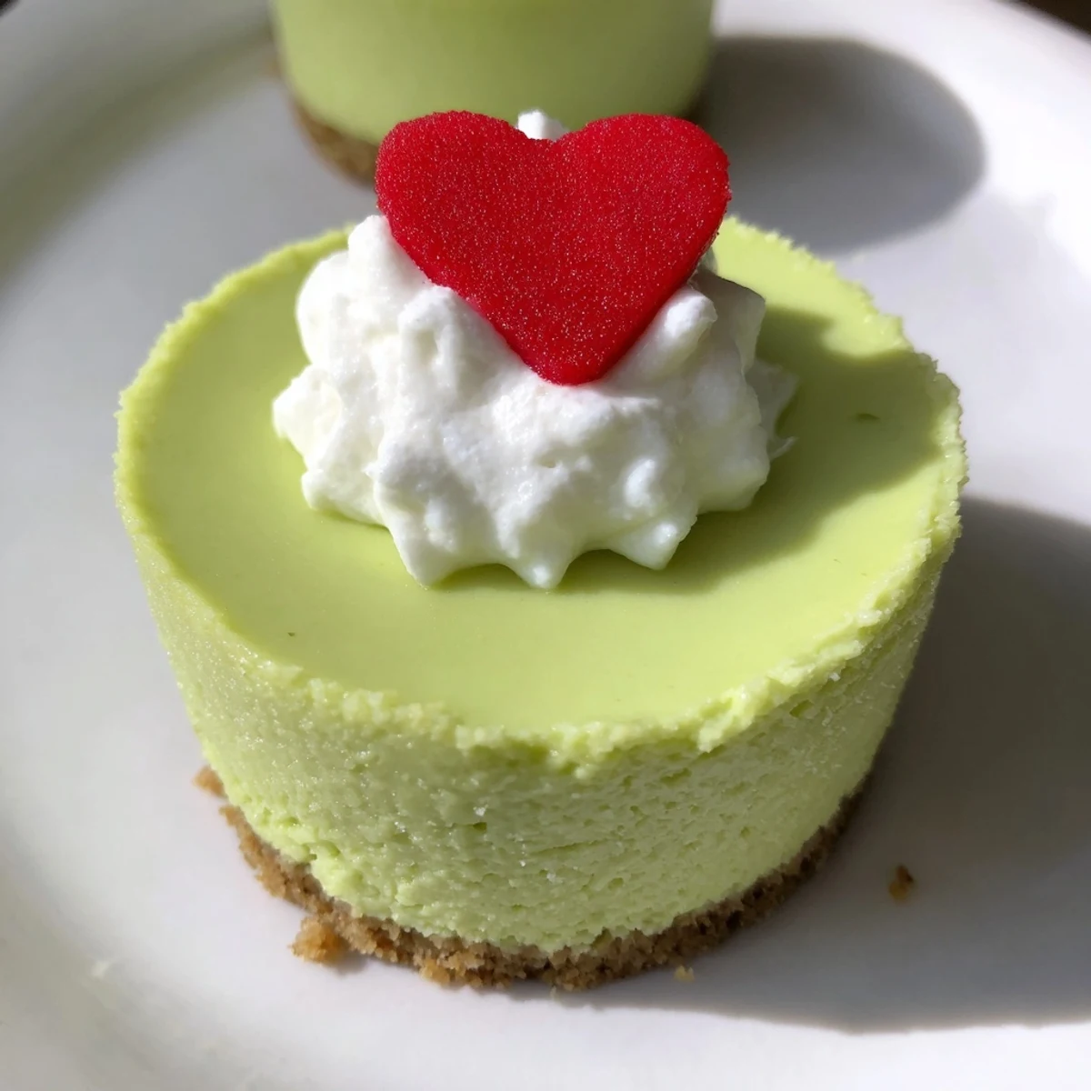 Grinch Mini Cheesecakes