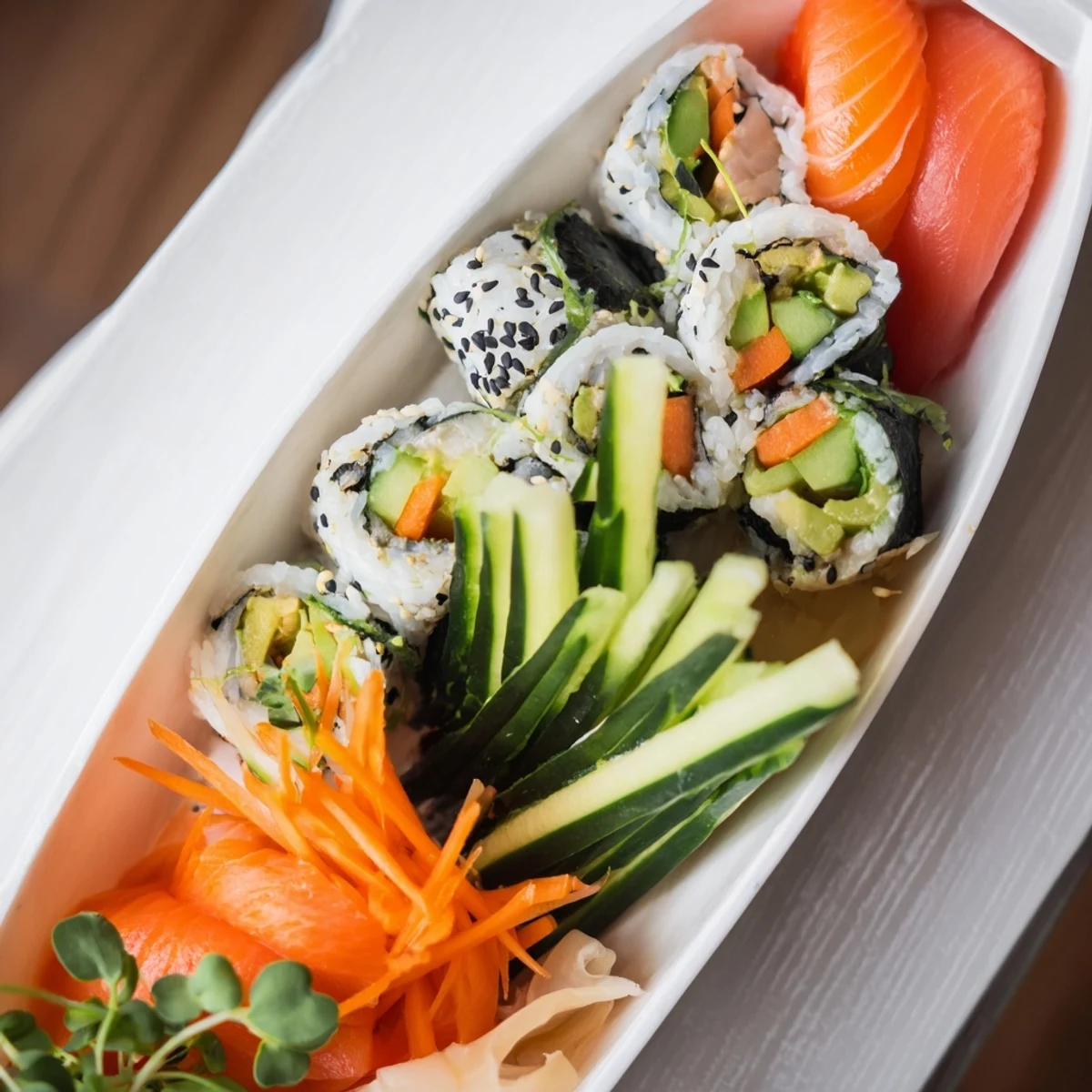 Sail Away Boat-Shaped Sushi