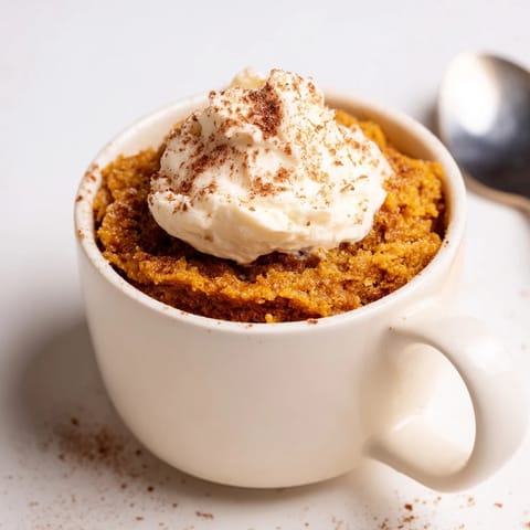 Creamy Pumpkin Muffin Mug Cake