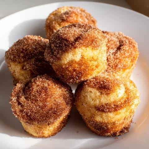 Delicious Sweet Tea Cinnamon Sugar Monster Cake Muffin Balls perfect for snacking or dessert.  