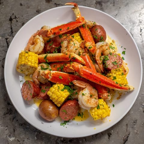 Seafood Boil Crab Shrimp Sausage