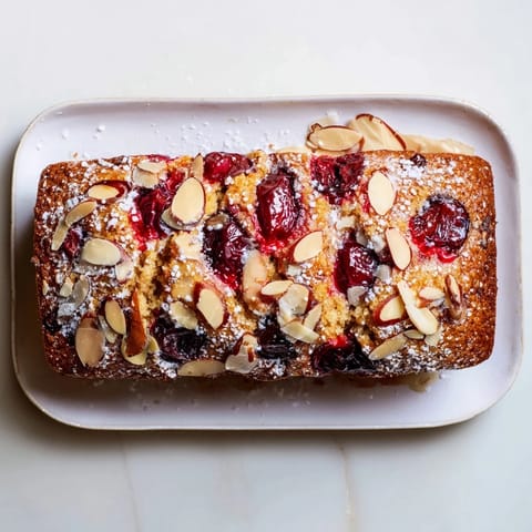 Cherry Almond Loaf Cake