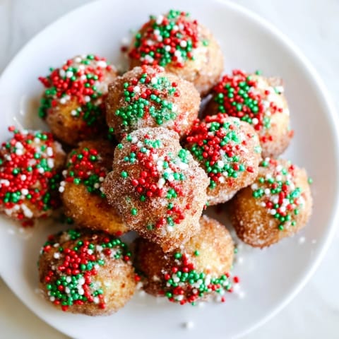 Air Fryer Christmas Donut Holes