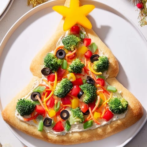 Easy Christmas Tree Veggie
