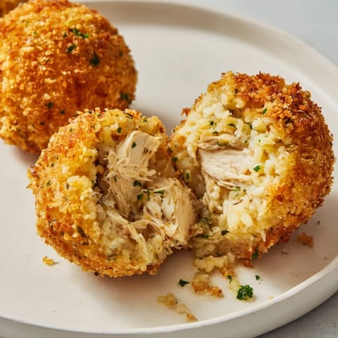 Creamy Chicken Rice Arancini