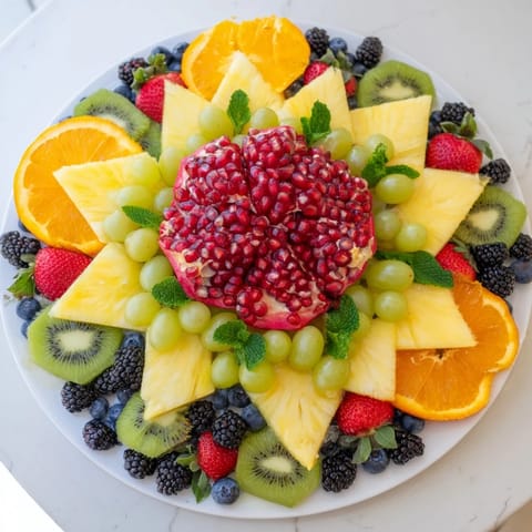 Pomegranate Starburst Platter