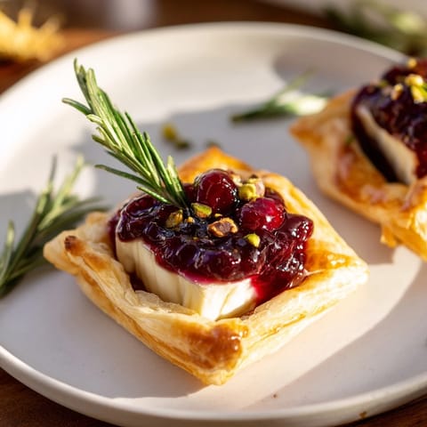 Cranberry Brie Bites Wreath