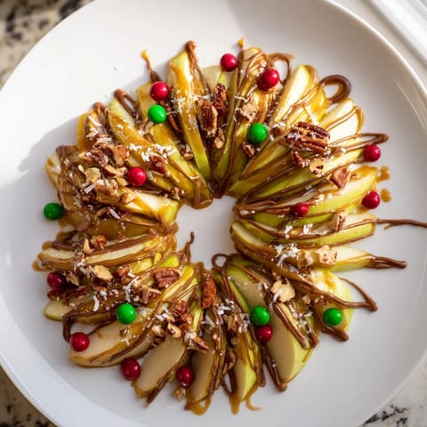 Caramel Apple Slice Wreath