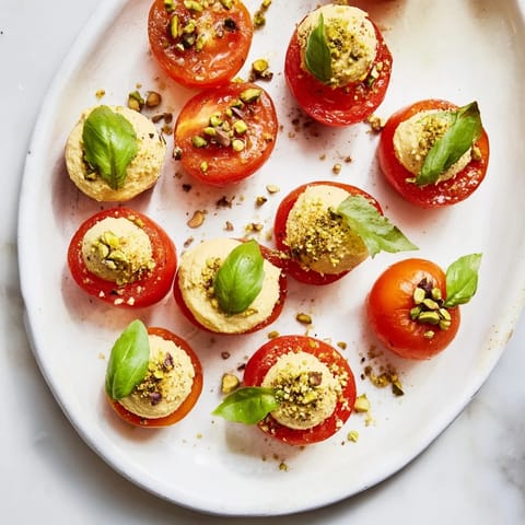 This The Hanging Gardens appetizer shows fresh ingredients with creamy dips, inviting guests to enjoy.