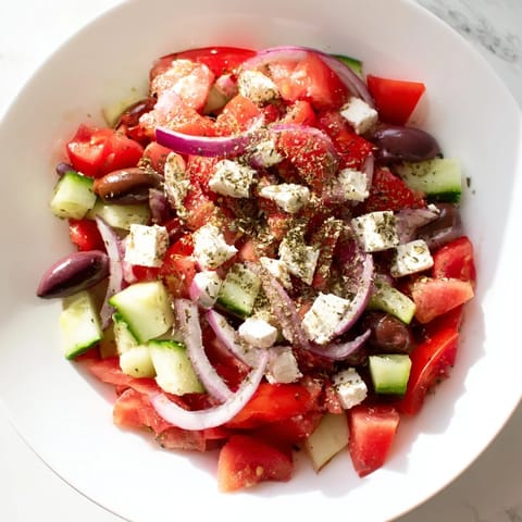 Mediterranean tomatoes olives feta