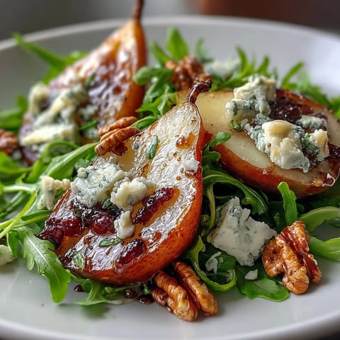 Sweet pears and tangy Gorgonzola cheese top this gorgeous Pear Gorgonzola Salad.