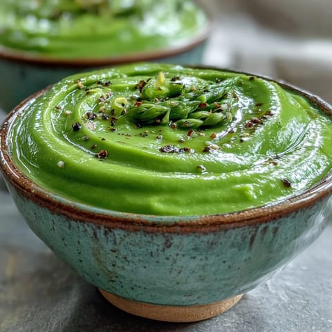A bowl piled high with Big Green Immunity-Boosting Vegetable Soup, brimming with fresh green goodness.