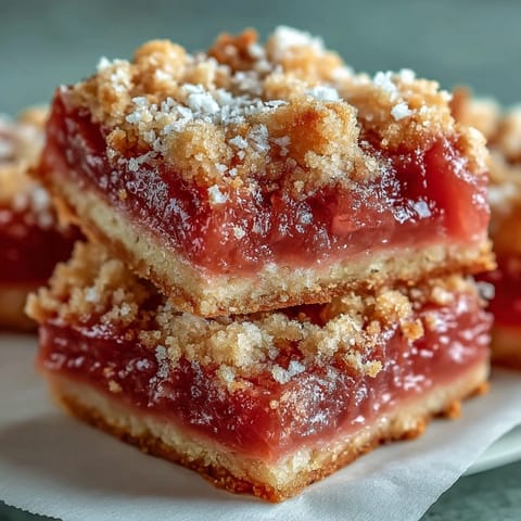 Golden-baked Guava Cake Bars with a tender crumb and vibrant pink guava filling, resting on parchment.