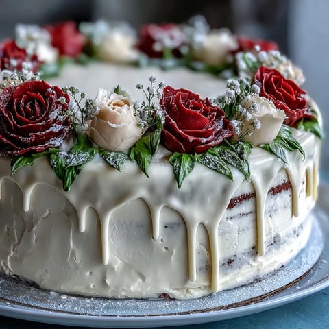 Festive graduation sheet cake with buttercream roses, perfect for celebrating achievements with elegance and sweetness.