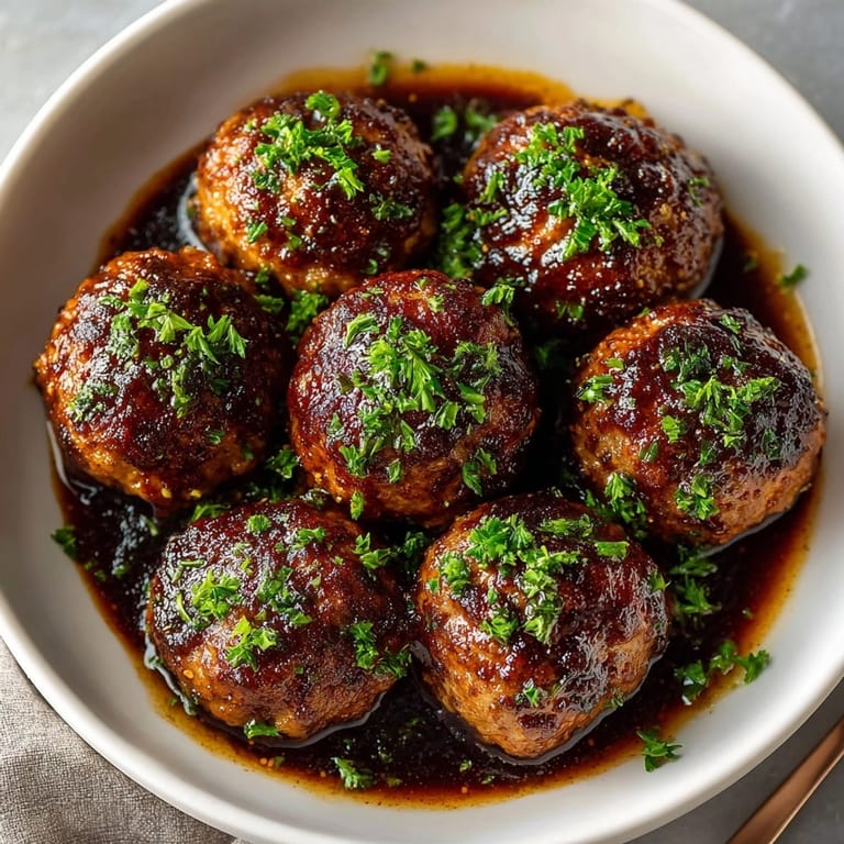 Appetizing image of homemade Rebel Float Root Beer Meatballs, perfectly capturing the sauce's delicious shine.