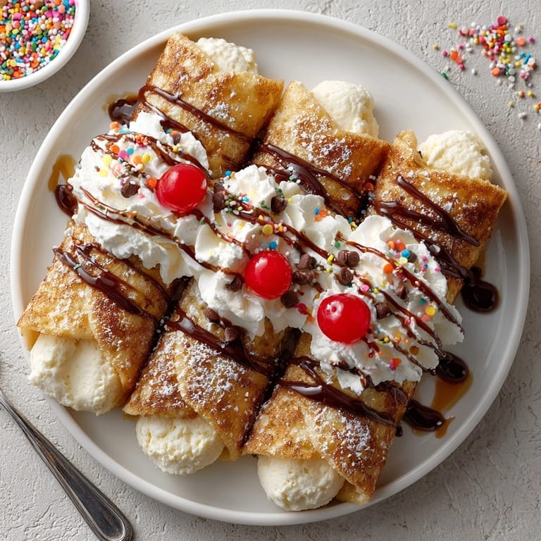 Indulge in a sight of fluffy Rebel Soda Float Pancake Wraps overflowing with sweet, creamy goodness.