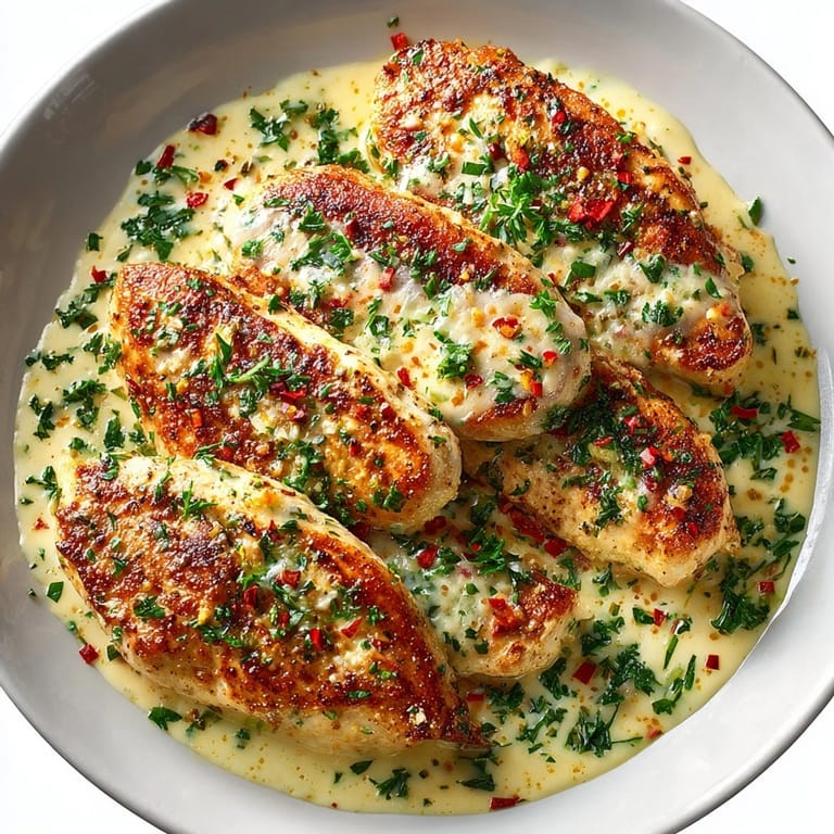 This delicious Creamy Garlic Parmesan Chicken recipe features perfectly cooked chicken in a creamy sauce.