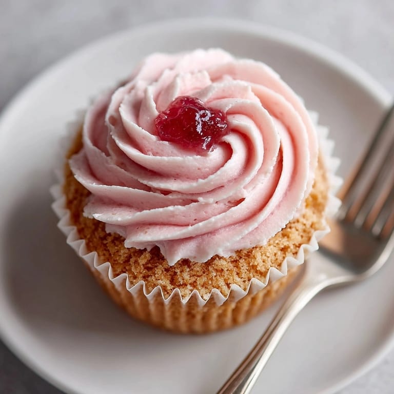 Freshly baked rhubarb honey cupcakes displayed on a platter, ready for a sweet family celebration.