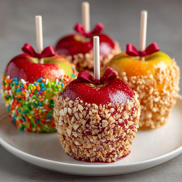Easy Trick-or-Treat Candy Apple Slices: A fun Halloween twist on caramel apples.
