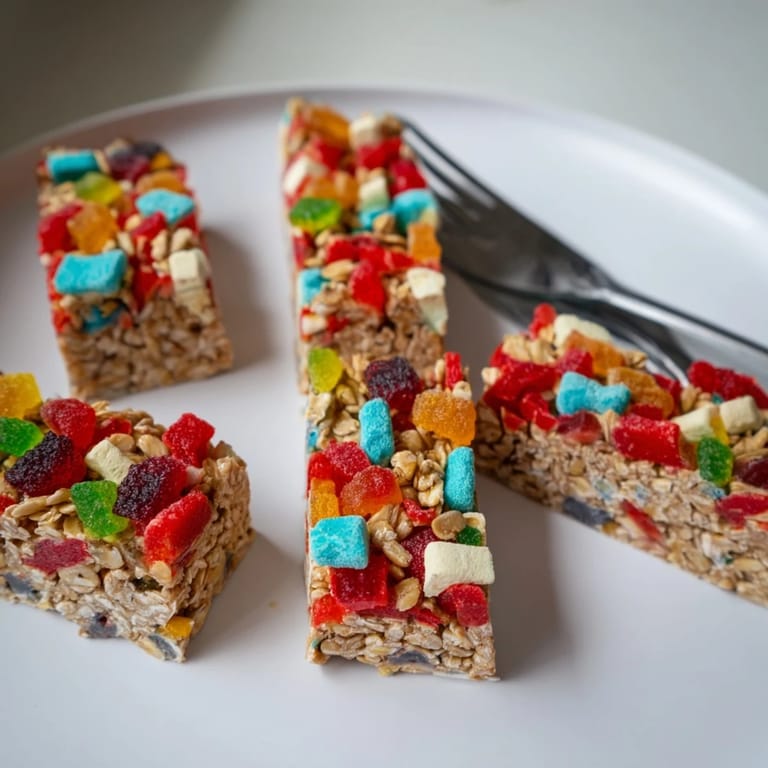 A tempting mash-up of oats, chewy gummies, and crispy candies for perfect snacks.