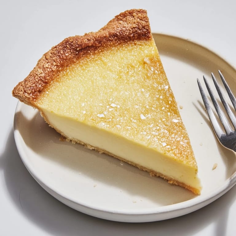 Delicate custard-like water pie, perfect for summer gatherings or family picnics.