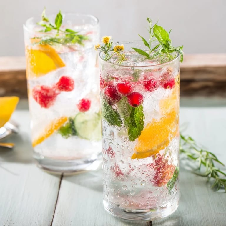 Hydrating mocktails with strawberries and mint offer a delicious, guilt-free sip.  