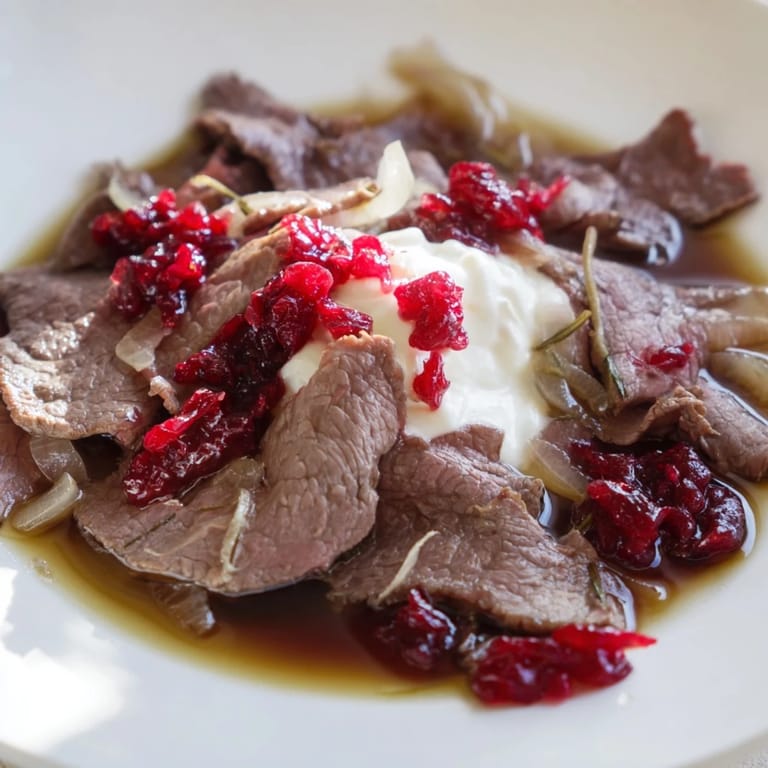 Tender slices of reindeer meat simmered slowly in rich broth, this Finnish Reindeer Stew smells amazing.