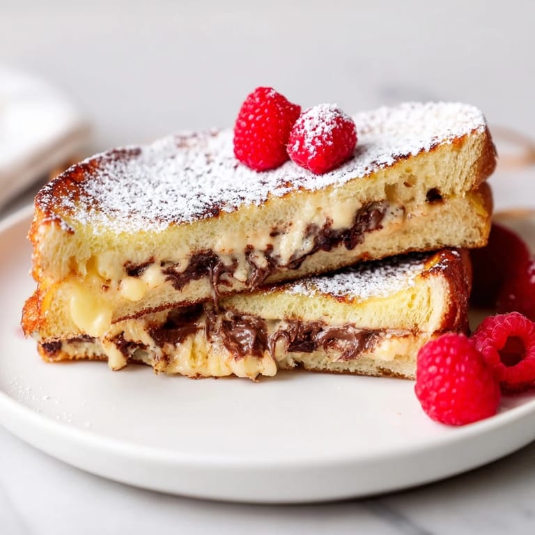 Imagine warm, crispy Nutella Brioche French Toast, a decadent brunch treat with creamy filling.