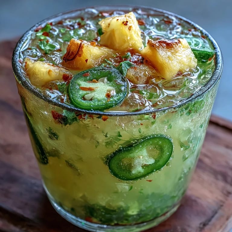 Homemade Pineapple Jalapeño Agua Fresca, a vibrant, cooling Mexican beverage.